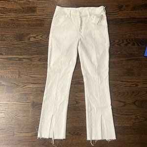 Mother Denim -The Insider Slit  Ankle Fray